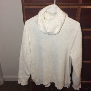Oversized White Knit Sweater